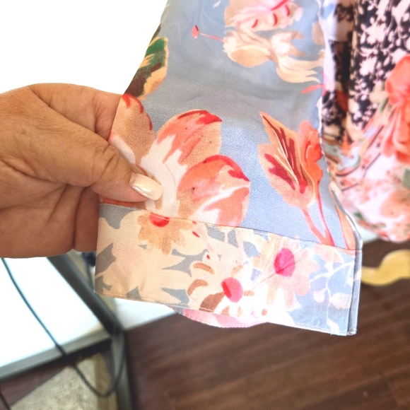 🏷️Anthropologie Love Kyla IZZIE Floral Kimono S-2X - Picture 3 of 12